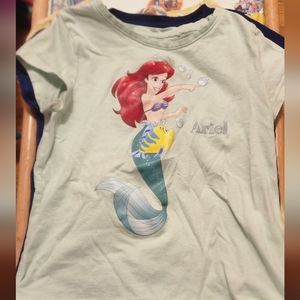 5 Preowned disney princess tshirts girls 6x/7